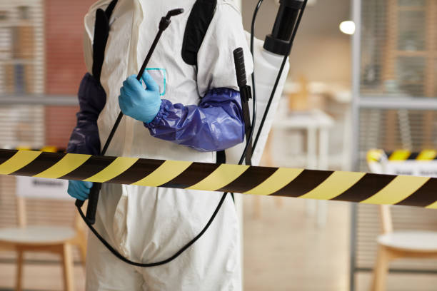 Professional Blood Cleanup technician working in Danciger, TX